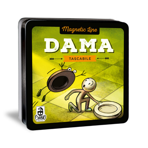 Gioco tascabile Cranio Creations Magnetic Line – Dama età 6+ 2 giocatori CC354